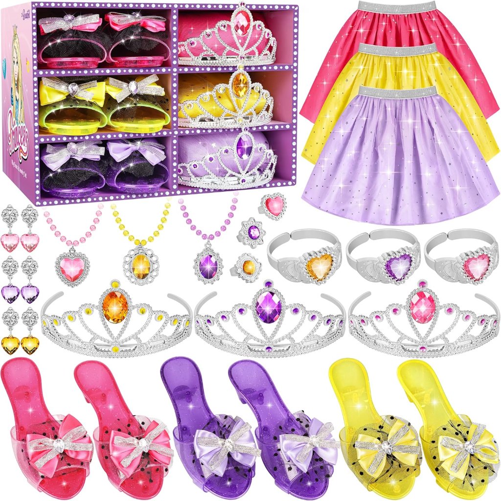 Princess Dress Up Toys & Jewelry Boutique,Girl Role Play Gifts,Kids Toys For 3-6